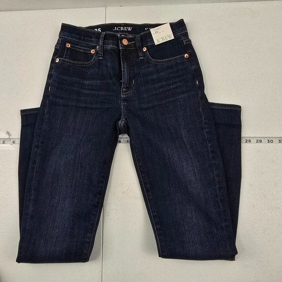 J.Crew 9" mid-rise toothpick jean in Point Lake wash 25 denim 3994 - Picture 1 of 16